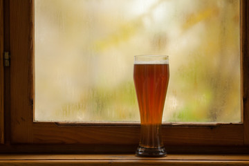 Autumn beer glass