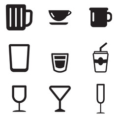 Glass Or Cup Icons