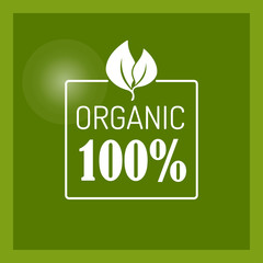 Vector icon for organic food
