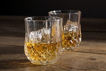 Alcoholic drink in glass