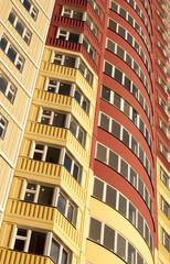 apartment house, Windows and balconies