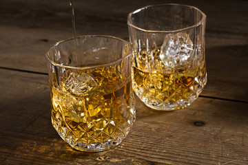 Alcoholic drink in glass