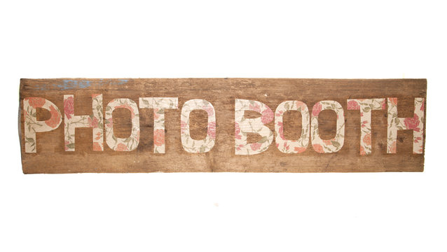 Rustic Floral Photo Booth Sign