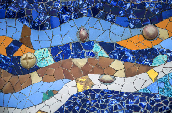 Abstract colorful mosaic texture background