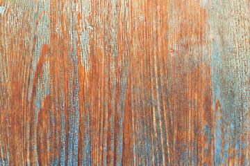 Wood background with peeled paint