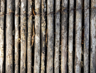 Ancienne canisse en bambou