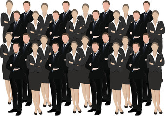 Fototapeta premium squadra di lavoro mista