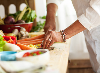 Preparing vegetables