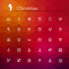 Christmas Line Icons