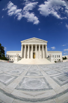 Fisheye photo - Supreme Court in Washington