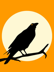 Halloween Crow silhouette