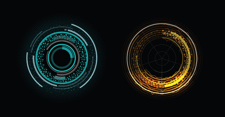 Two elements of head-up display