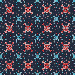 Skull and Bones Pattern