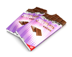 3d chocolate bars