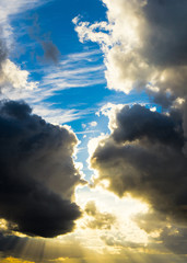 Light and Dark Heavenly Scene