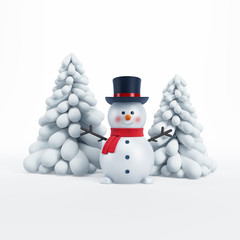 happy snowman