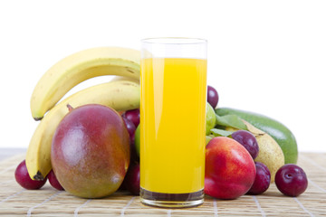 fruits and juice