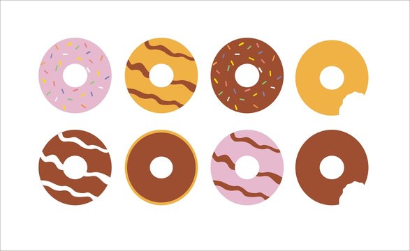 donuts de diversos sabores