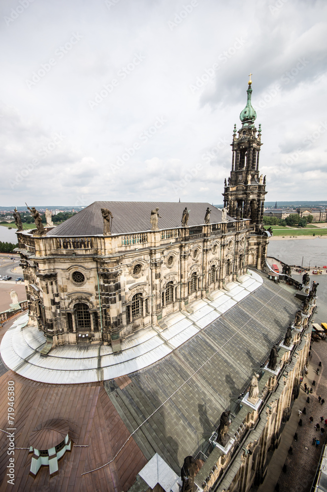 Poster Katholische Hofkirche Dresden. Germany