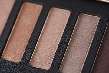 Close up of eye shadow palette