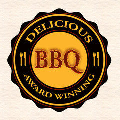delicious bbq stamp