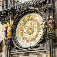 Old astronomical clock