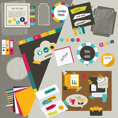 Work office web layout.