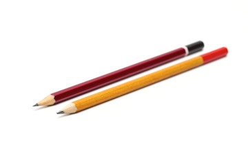 pencil on the white background
