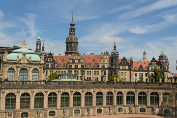 Fototapeta na wymiar The Zwinger palace in Dresden