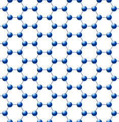 Seamless pattern with molecule structure