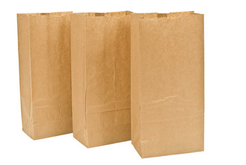 Three Lunch Bags In A Row