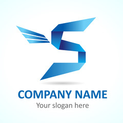 S fly logo template