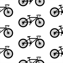 Fototapeta premium Bike symbol seamless pattern