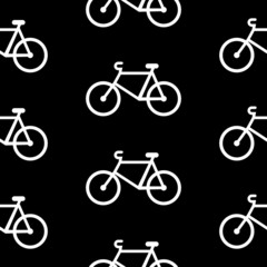 Fototapeta premium Bike symbol seamless pattern