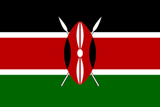 original and simple Kenya flag