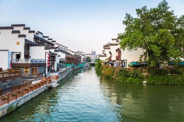 Fototapeta na wymiar nanjing scenery of the qinhuai river