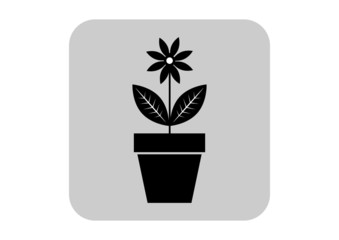 Flower vector icon