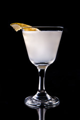 Lemon summer recreational cocktail