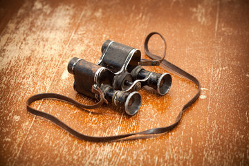 Military binoculars, retro style