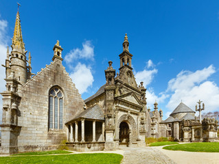 The parish of Guimiliau, Brittany, France.