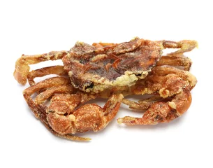 Zelfklevend Fotobehang deep fried soft shell crab © uckyo