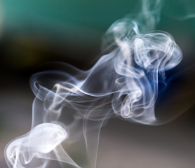 Beautiful colored smoke