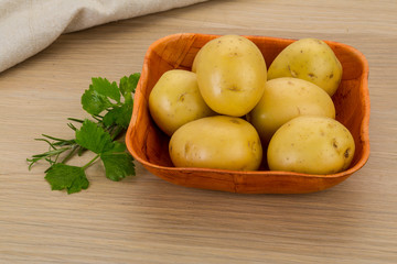 Raw potatoes
