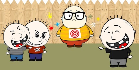 chubby kid bullied © Sergio Hayashi