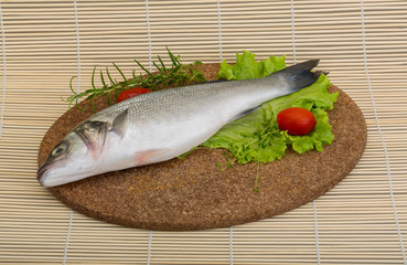 Raw seabass