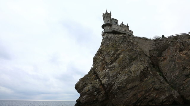 Well-known castle Swallow's Nest near Yalta in Crimea
