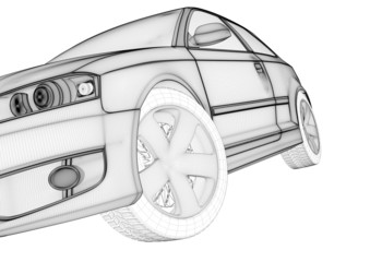 Fototapeta premium car project concept