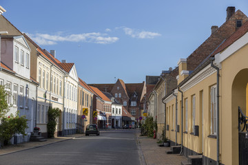 Fototapeta na wymiar Häuser in Rudkøbing