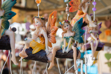 Fototapeta na wymiar Fairy handmade figurine