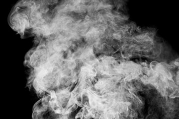 smoke on black background